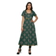 thumbnail image 1 of Moomaya Printed Indian Top Long Kurti Dress Cotton Tunic Dresses For Women, 1 of 6