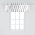 thumbnail image 2 of Ambesonne Modern Window Valance, Hexagons Like Honeycombs, 54" X 18", Charcoal Grey White, 2 of 3