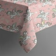 thumbnail image 5 of Pink Cartoon Winged Unicorn Floral Pattern Square Tablecloth,Waterproof Square Table Cover,Wipeable Spillproof Washable Table Cover for Home Kitchen Party Decor 52"x52"(132x132cm), 5 of 6