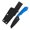 Nitro V&Dark Blue G10, variant on Kansept Valk Fixed Blade 3"Rose Gold Nitro V Blade, Black G10 Handle,Sparrow Knife Design,G019A1,With Sheath