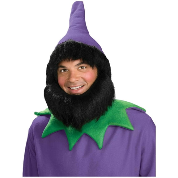 PURPLE ELF HAT W/BEARD