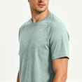 thumbnail image 5 of DIOAZUD Men's Raglan Short Sleeve Basic Tees Solid Color Lightweight Casual Summer Tops Crewneck T-Shirts for Daily Wear, 5 of 7