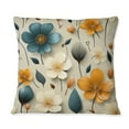thumbnail image 3 of Designart "Nostalgic Floral Mod Vibes" Midcentury Printed Throw Pillow, 3 of 5