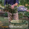 thumbnail image 2 of Fiskars 30 Gal Kangaroo Gardening Bag, Tear-Resistent Vinyl Coated Bag, 2 of 7