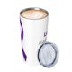 thumbnail image 3 of Mayo es el mes de concientización sobre el lupus Taza de viaje de café de acero inoxidable con aislamiento de 20 oz con pajita Taza térmica portátil blanca, 3 of 7