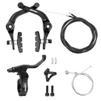 Meghna Bike U-Brakes Set Right Brake Lever with Rear Cable Brake Pads Rim Brake for 22.2 mm Handlebar Suitable for BMX Bicycle