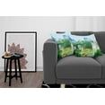 thumbnail image 3 of Ambesonne Scenery Throw Pillow Cover 2 Pack, Misty Jungle Forest, 18", Fern Green Multicolor, 3 of 5