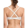 thumbnail image 4 of Deyllo Women Sexy Lace 1/2 Cup Bra See Through Bras Underwire Support Non Padded Unlined White Underwear Bras 34D, 4 of 5