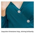 thumbnail image 3 of OULII 2Pcs Rhinestone Button Covers for Shirts Alloy Clip on Decorative Accessories, 3 of 8