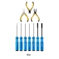 thumbnail image 4 of Destyer Kit d'Outils de Tournevis à Manche Court Durable Rc Grand Application Diverses Tâches Bleu, 4 of 6