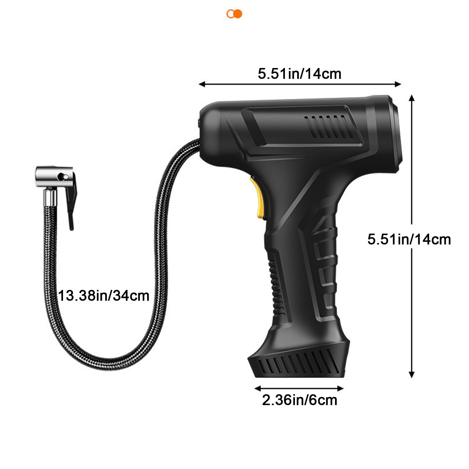 150PSI Tire Inflator Portable Air Compressor for Car Tires, 12V Auto Tire Pump with Digital Pressure Gauge, Emergency LED Light, Fast Inflation for Cars and Motorcycles