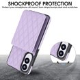 thumbnail image 3 of Crossbody Wallet Case for Samsung Galaxy S25 Edge, Purse Magnetic Clasp RFID Blocking Card Holder, Elegant PU Leather Flip Kickstand Shockproof Protective Cover for Samsung Galaxy S25 Edge, Purple, 3 of 8