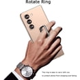 thumbnail image 5 of Compatible with Samsung Galaxy Z Fold 5 Case with Ring,Ultra-Thin Slim Shockproof Anti-Scratches Rotate Kickstand Holder Screen Protector Phone Case for Samsung Galaxy Z Fold 5 5G Gold, 5 of 14