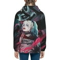 thumbnail image 3 of Joker Harley Quinn Youth Sweatshirt Hoodies Pullover 3D Print Novelty Hooded Hoody Clothes For Boys Girls Teen Clothing, 3 of 7