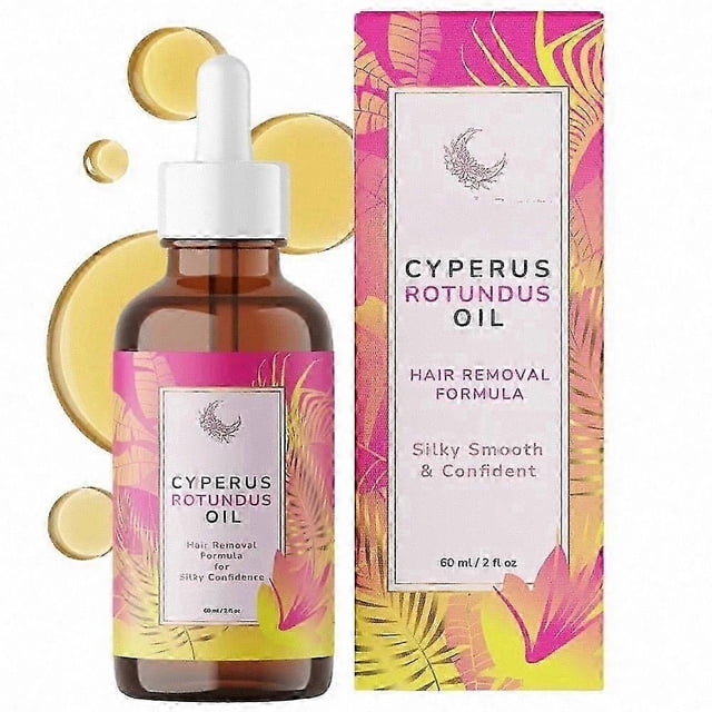 Cyperus Rotundus Oil - 60ml Natural Cyperus Rotundus Oil For Hair Removal, Moisturizing & Soothing Cyperus Oil For Reducing Body Hair Growth