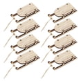thumbnail image 1 of 8pcs recortes de trineo de madera sin terminar colgando de madera de madera decoraciones de árboles de Navidad, 1 of 6