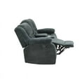 thumbnail image 5 of Armada Manual Recliner Loveseat Made with Chenille Fabric in Green, 5 of 10