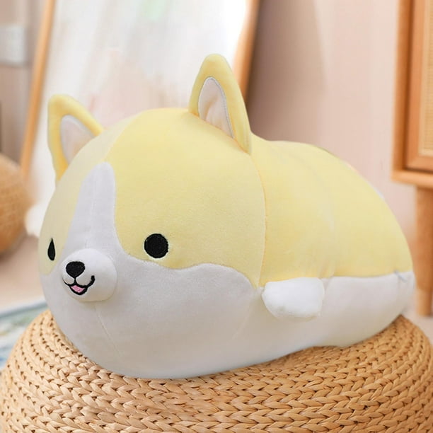 Perro Corgi de peluche Hugo amarillo