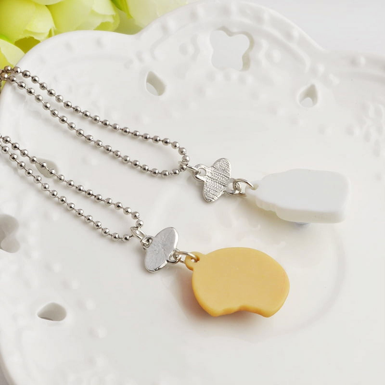 XHBTS 6 Pcs Rainbow Cloud Pendant Necklaces Kids BFF Forever Friendship  Jewelry for Girls Cute Milk and Cookie/Yin Yang Pendant Necklace for  Birthday Gift : Amazon.co.uk: Fashion