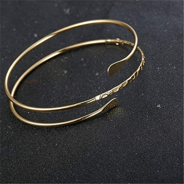 Irikdescia Bracelet Réglable En Argent, Bracelet Minimaliste, Bijou Bohème, Bracelet Punk Pour Femme