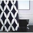 thumbnail image 3 of Simply Daisy 71" x 74" Lattice Kravitz Geometric Print Shower Curtain, 3 of 3