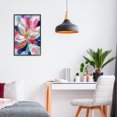 thumbnail image 3 of Stupell Industries Contemporary Lily In Pink & Blue Black Framed Giclee Art, 12 x 18, by Chromatic Storm Studio, 3 of 8