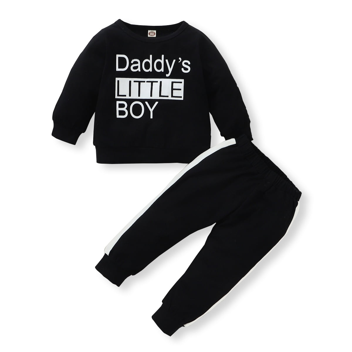 Newborn Baby Boy Clothes Infant Baby Boy Outfits Long Sleeve Letter