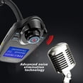 thumbnail image 4 of Transmisor FM Bluetooth para automóvil Adaptador de audio Receptor Voltímetro manos libres inalámbrico Kit para automóvil Tarjeta TF Pantalla AUX 1.44 - Negro mate, 4 of 5