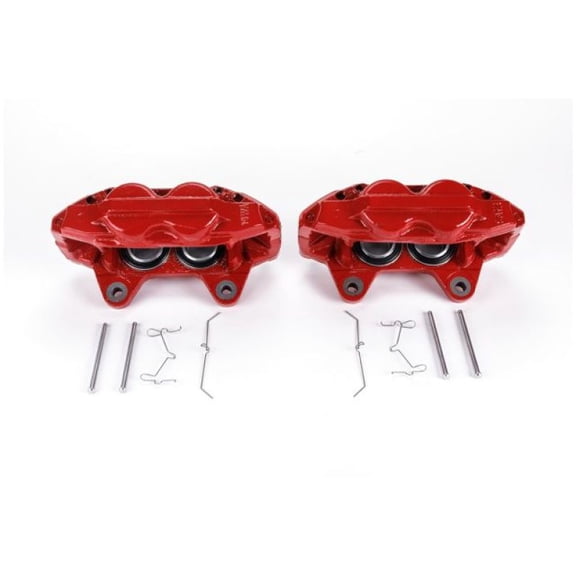 Power Stop S6278 Red Powder-Coated Performance Calipers -Front