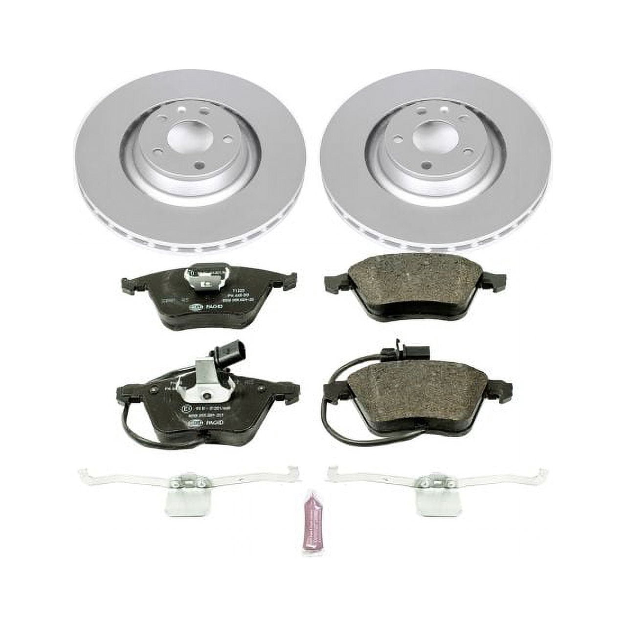 Power Stop Front Euro-Stop ECE-R90 Certified Brake Pad and Rotor Kit ESK5277