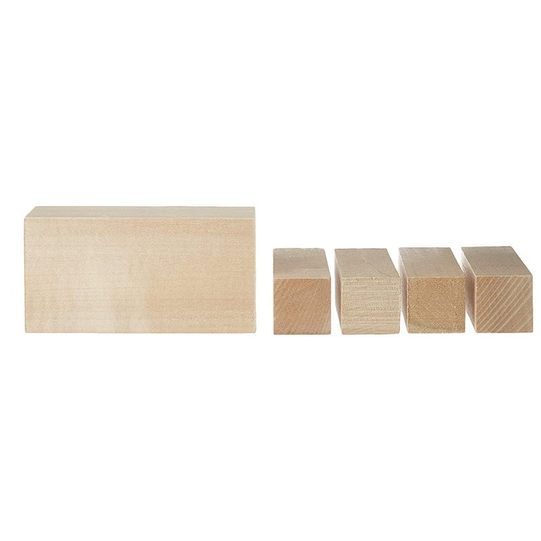 5 Pcs Carving Wood Blocks Whittling Wood Blocks Basswood Carving Blocks  Unfinished Set for Carving Beginners
