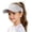Light Gray, variant on Kids Solid Color Sun Visor Hat Hollow Top Ponytail Wide Curved Brim Sport Cap Breathable Uv Protection Visor Black One Size