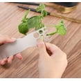 thumbnail image 4 of Herb Stripper Stainless Steel Kitchen Herb Leaf Stripping Tool Metal Herb Pealer LooseLeaf Kale Razor for Kale, Chard, Collard Greens, Thyme, Basil, Rosemary, 4 of 6