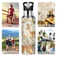 thumbnail image 7 of Yayeee 20oz Insulated Water Bottle Double Wall Stainless Steel with Flip Straw Lid, Deer Pattern, 7 of 7