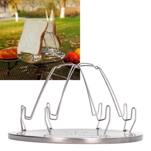 Camp Stove Toaster, Convenience To Use Easy To Clean Folding Camp Stove Toaster for BBQ for Party for Outdoor Picnic