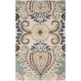 thumbnail image 5 of SAFAVIEH Bella Meriel Floral Paisley Wool Area Rug, Ivory/Blue, 5' x 8', 5 of 10