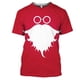 thumbnail image 1 of Camisetas de animales para hombres con estampado de alces de Navidad en 3d, ropa informal de verano para hombres, camisetas holgadas de gran tamaño, camisetas de manga corta Harajuku, 1 of 4