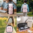 thumbnail image 3 of Bulopur Preschool Kids 17 Inch School Backpack 4 in 1 Pink Cherry Blossom Axolotl Print Bookbag with Lunch Box, Water Bottle Holder and Pencil Case, 3 of 8
