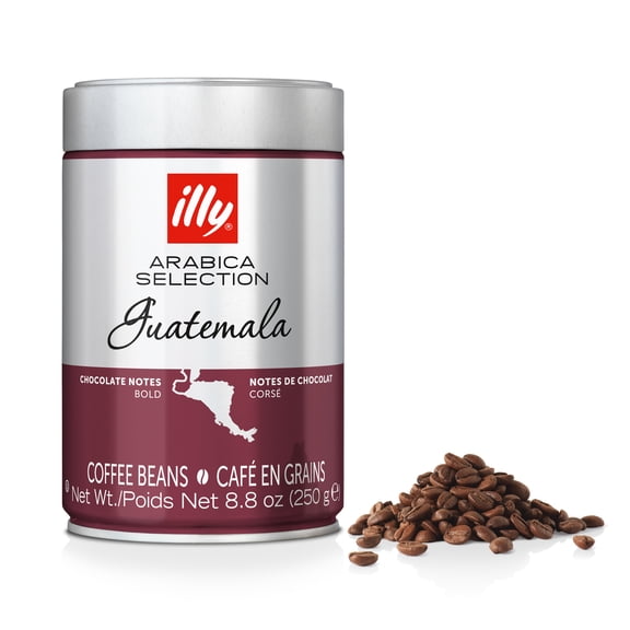 illy Arabica Selection Guatemala Whole Bean Coffee, 8.8 oz Can – Grind fresh for drip, pour-over, or espresso