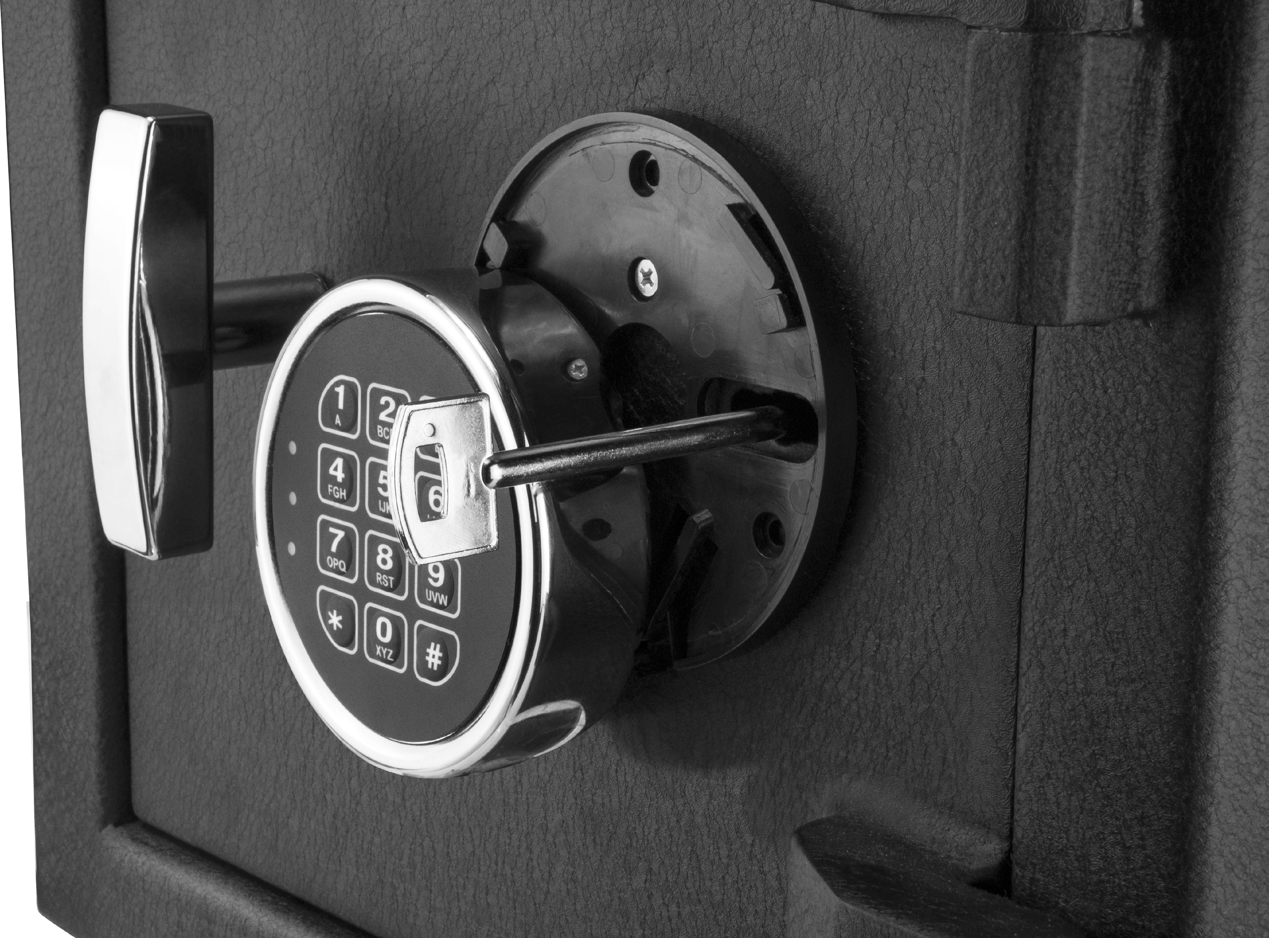 Winbest Key Lock Drop Safes with Protective Floor Mat, 2 backup keys, 14 in * 14 in * 20 in Black