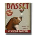 thumbnail image 1 of Epic Graffiti 'Basset Hound Ice Cream,' by Fab Funky, Canvas Wall Art, 26"x30", 1 of 3