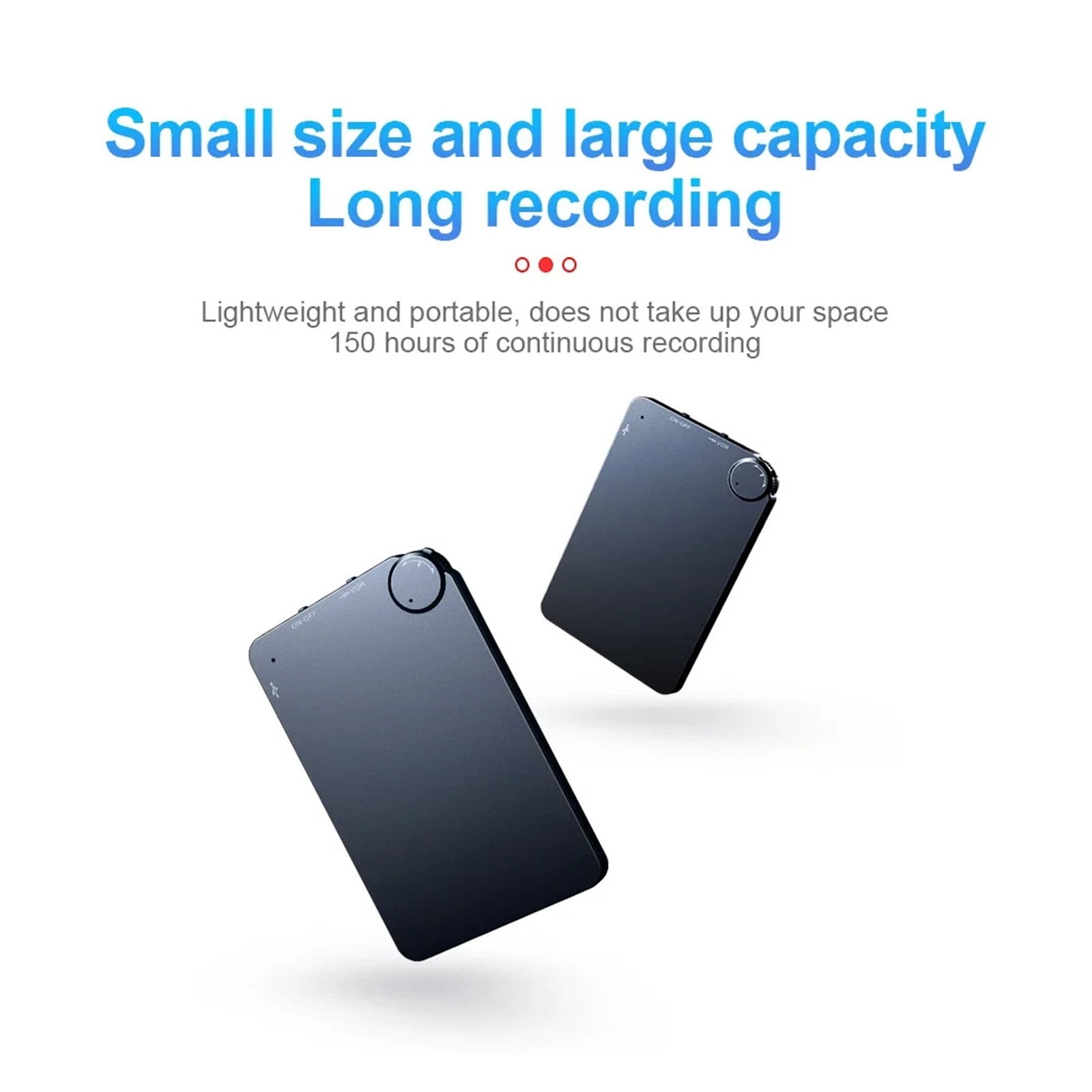 Card Digtal Voice Recorder Oculta Activated Professional Sound Record Flash Drive Dictaphone MP3