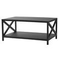 Mainstays Farmhouse Rectangle Coffee Table, Black