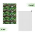 thumbnail image 2 of Pofeuu Australian White Tree Frog Sitting on Branch Print Premium Golf Towel with Carabiner Clip Absorbent Microfiber Waffle Pattern Golf Towel for Golf Bag Trolly Belt Loop, 2 of 8
