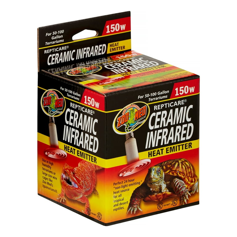 Zoo Med 150 Watt Ceramic Heat Emitter 24 Hour Heat For 50