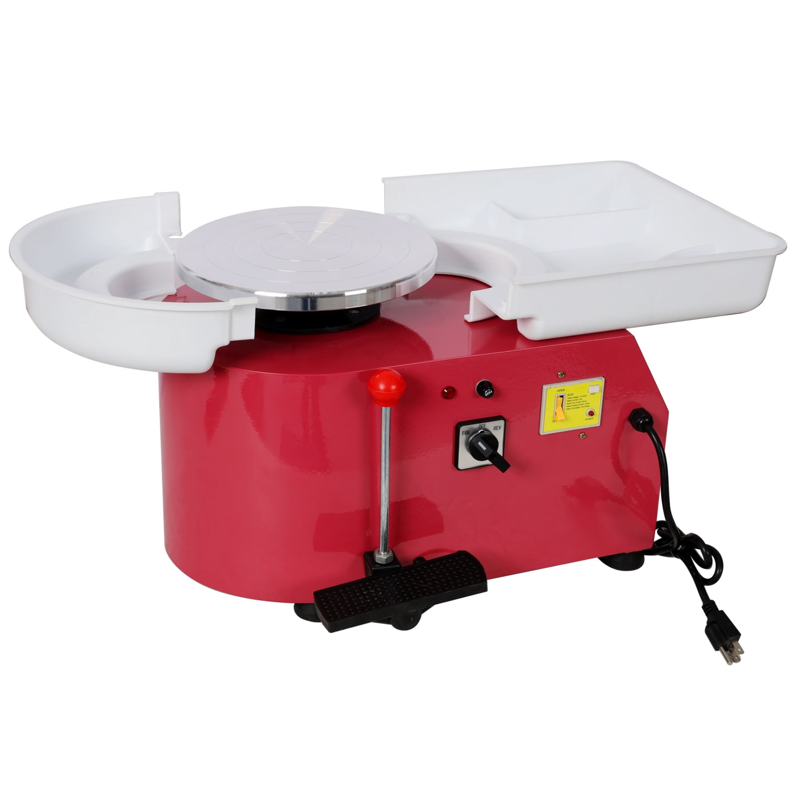 10 Inch Electric Pottery Wheel with Foot Pedal, 60-300 RPM Adjustable Speed Ceramic Clay Machine, Detachable Basin, Complete Pottery Tool Kit for DIY Art & Craft