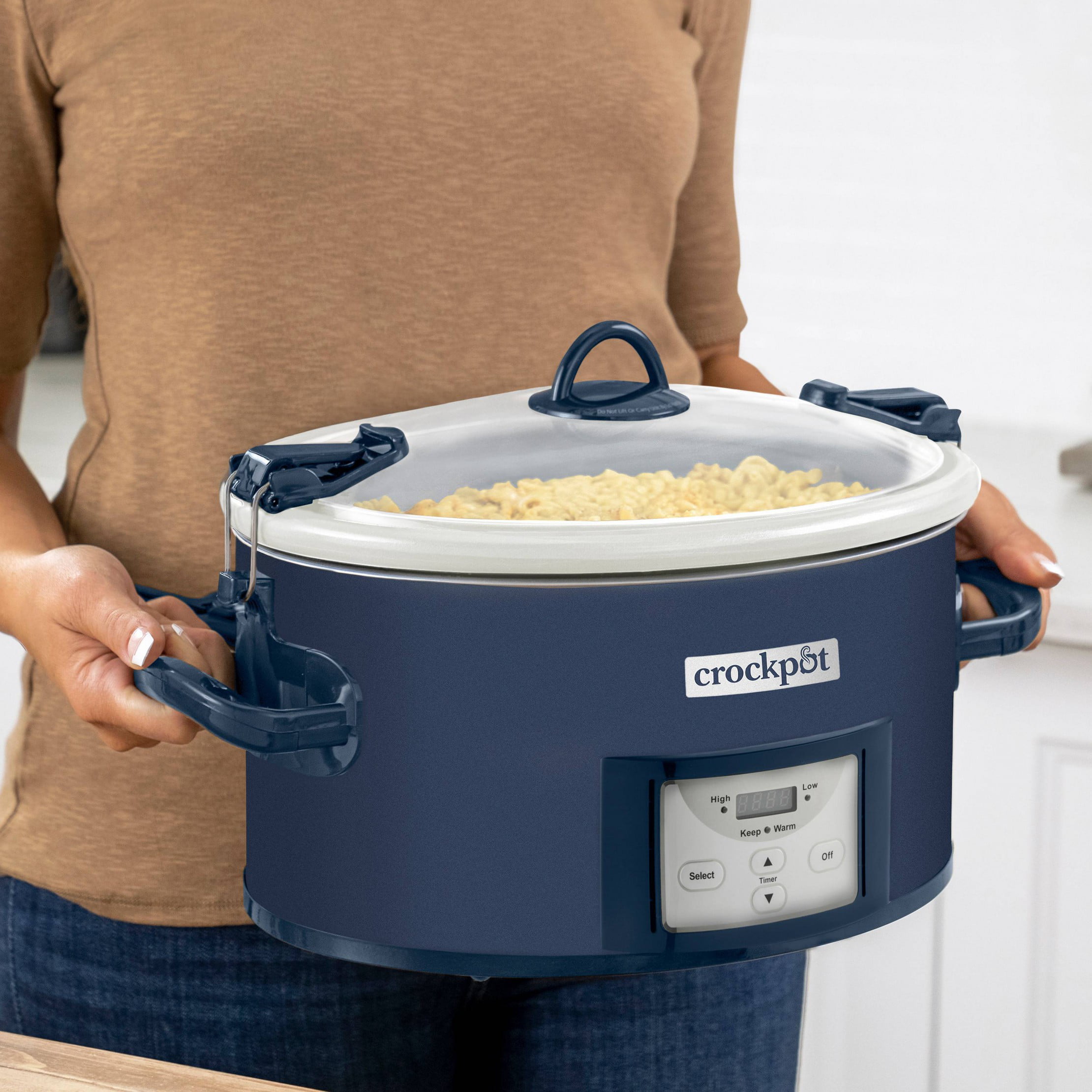 Crock-Pot 7qt One Touch Cook and Carry Slow Cooker - Blue - AliExpress