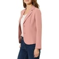 thumbnail image 5 of INSPIRE CHIC Women's Work Blazer Lapel Collar Long Sleeve Jacket Suit Blazer S Dark Pink, 5 of 8