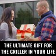 thumbnail image 2 of Grillaholics Premium BBQ Grill Tools - Juego de lujo de 4 piezas de utensilios para barbacoa - Caja de regalo de madera que incluye pinzas para barbacoa, tenedor para carne, espátula y cepillo para un, 2 of 5