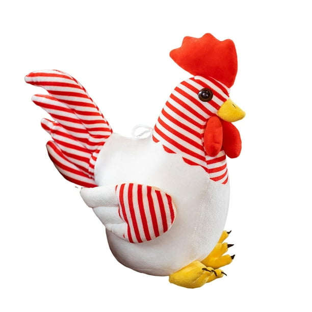 Juguete de peluche de pollo, muñecos de peluche para decoración del hogar, adorno de muñeco de pollo suave para Raya